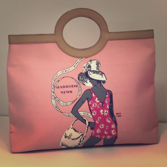 HARROD’S Vintage Tote - NWOT - Picture 1 of 8